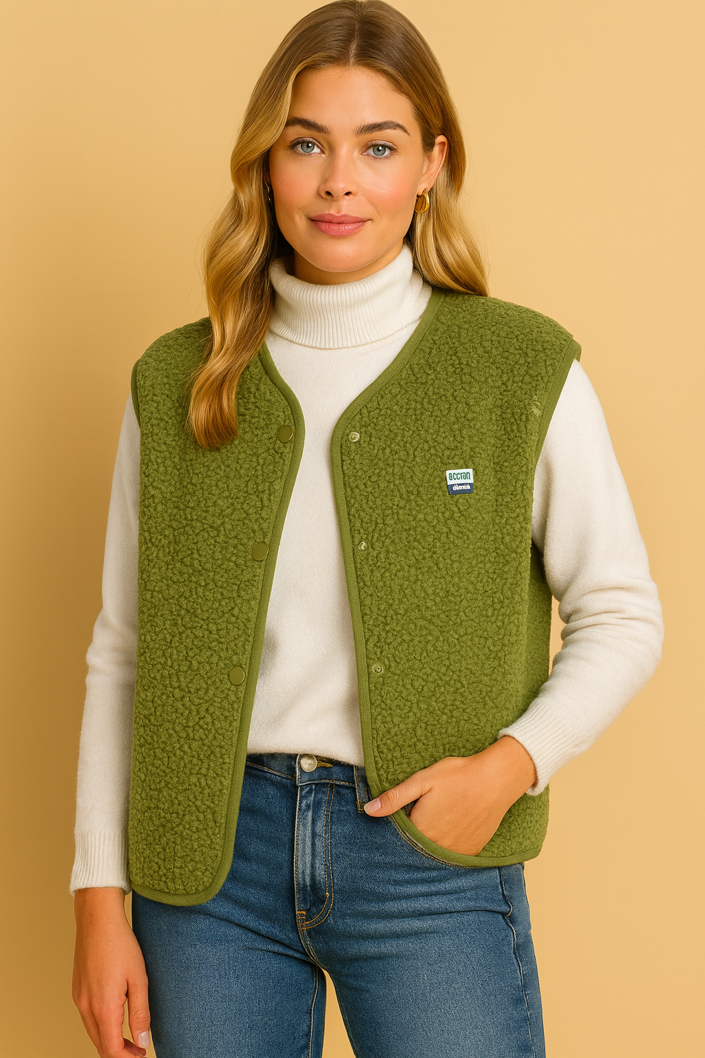 Dames Fleece Vest Mouwloos Warm voor Outdoor