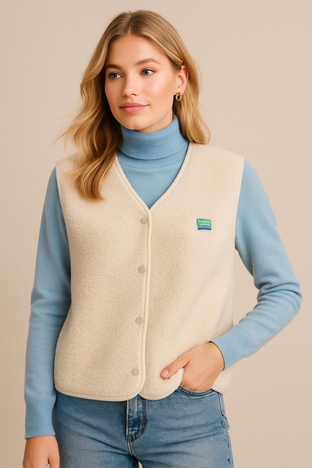 Dames Fleece Vest Mouwloos Warm voor Outdoor