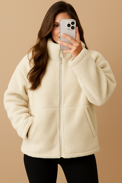 Teddyjas Dames Zacht Comfortabel met Ritssluiting - StudioMarella