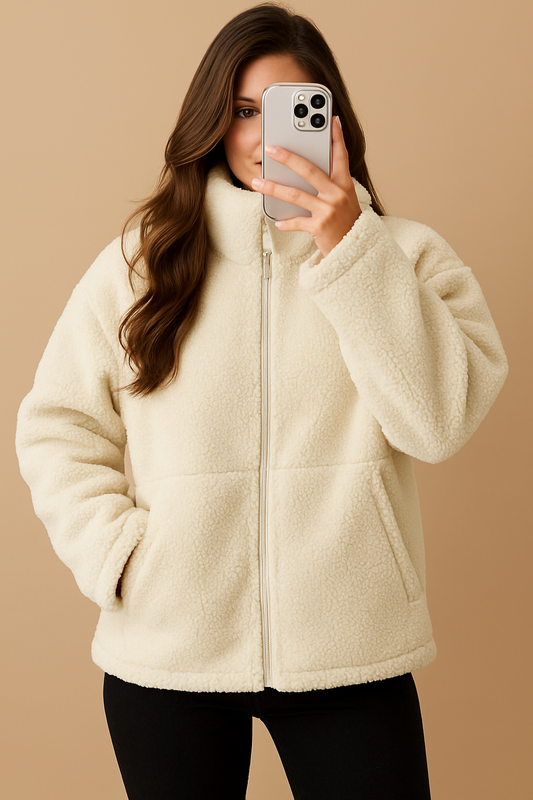 Teddyjas Dames Zacht Comfortabel met Ritssluiting - StudioMarella