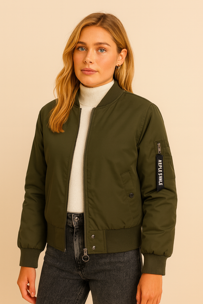 Dames Bomberjack Met Zakken Waterdicht en Warm - StudioMarella
