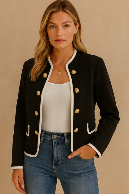 Dames Jas Met Gouden Knopen City Chic Bellair - StudioMarella