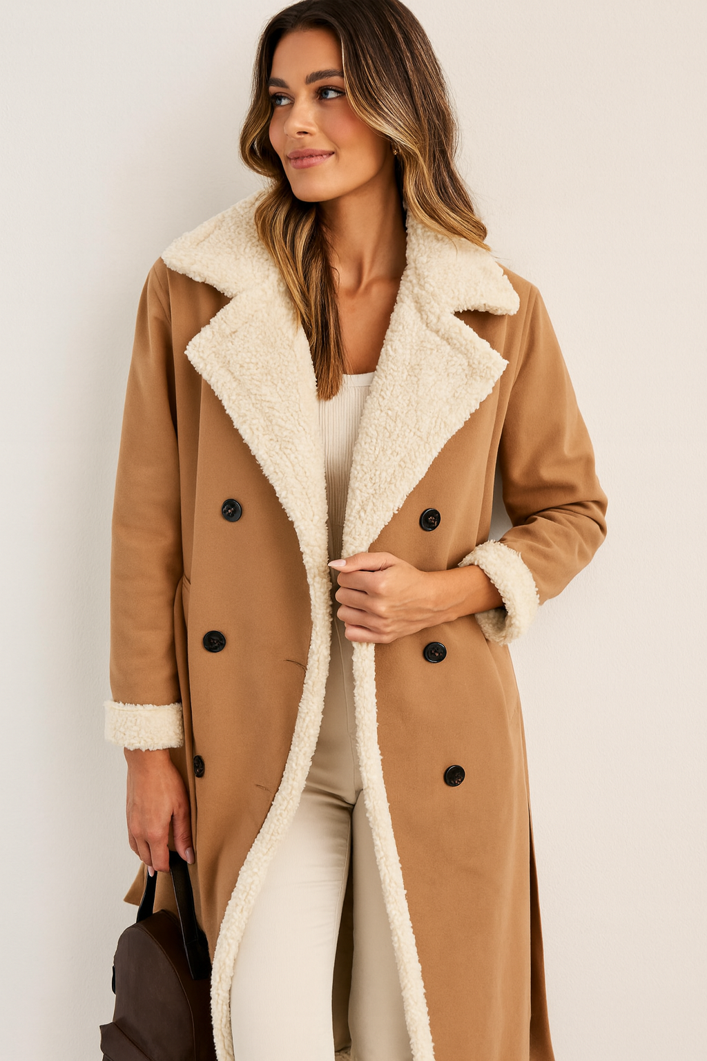 Lange Dames jas Berber Coat Warm Lamacoat - StudioMarella
