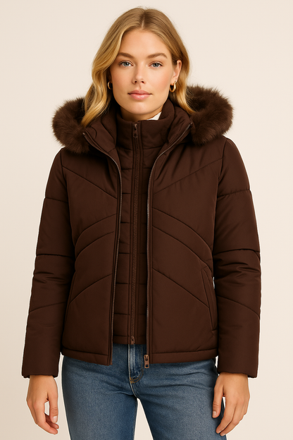 Dames Winterjas 2-in-1 Waterdicht met Verstelbare Capuchon - StudioMarella
