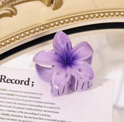 Bloem Haarclip Stevige Grip Elegant Rose Gouden Kleur