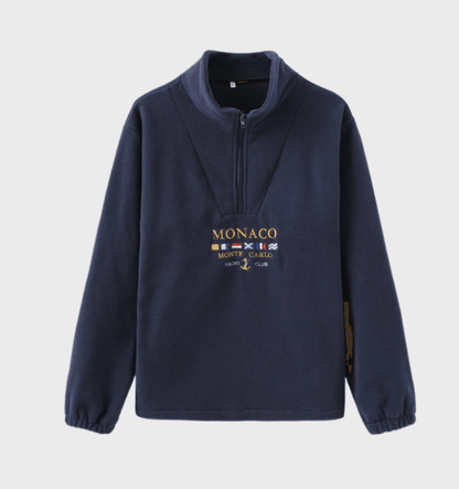 Heren Fleece Trui Warm en Comfortabel met Ritskraag