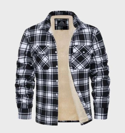 Heren Overhemdjas Geruit Casual Stijl