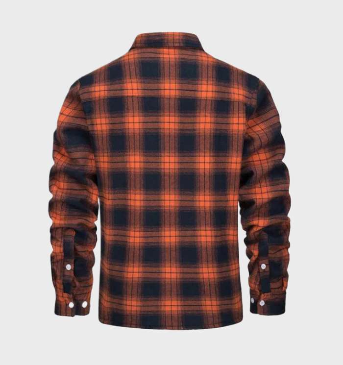 Heren Overhemdjas Geruit Casual Stijl