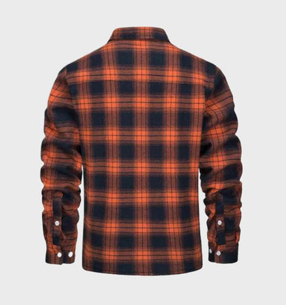 Heren Overhemdjas Geruit Casual Stijl