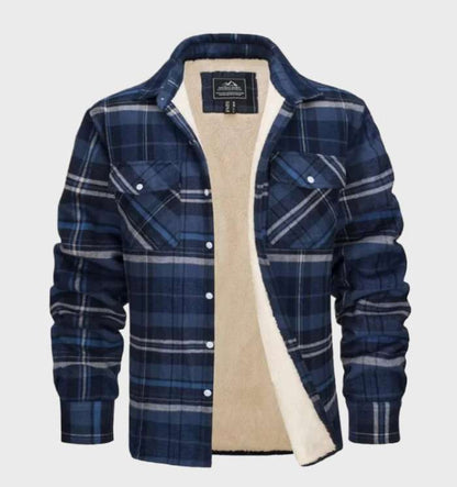 Heren Overhemdjas Geruit Casual Stijl