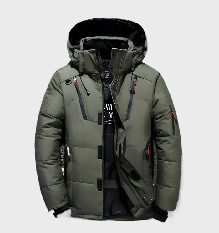 Heren Winterjas Warm Waterdicht Gewatteerd Parka