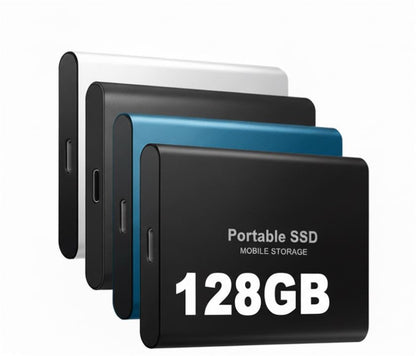 Externe Draagbare SSD 128GB Aluminium Compacte Hoge Snelheid Gegevensopslag