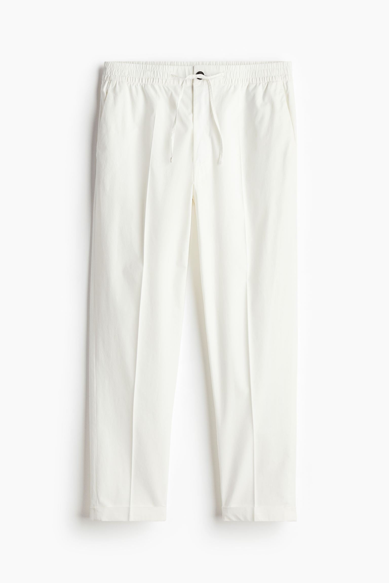 Wit Chino Broek voor Heren Met Koord Sluiting - StudioMarella