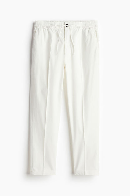 Wit Chino Broek voor Heren Met Koord Sluiting - StudioMarella