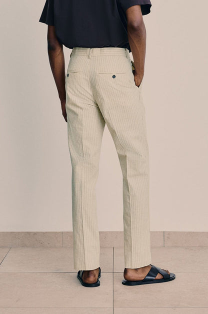 Herenpakbroek Streepjes Elegante Klassieke Stijl