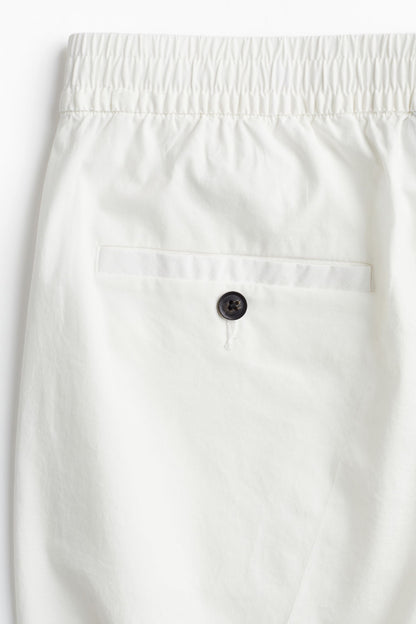 Wit Chino Broek voor Heren Met Koord Sluiting