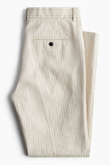 Herenpakbroek Streepjes Elegante Klassieke Stijl