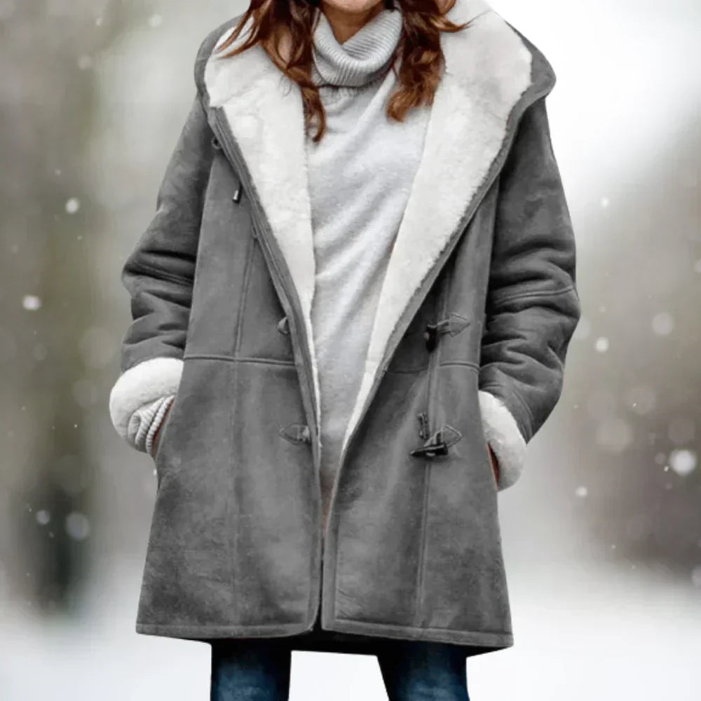 Dames Donzen Jas Warme Winterjas Fleurke - StudioMarella