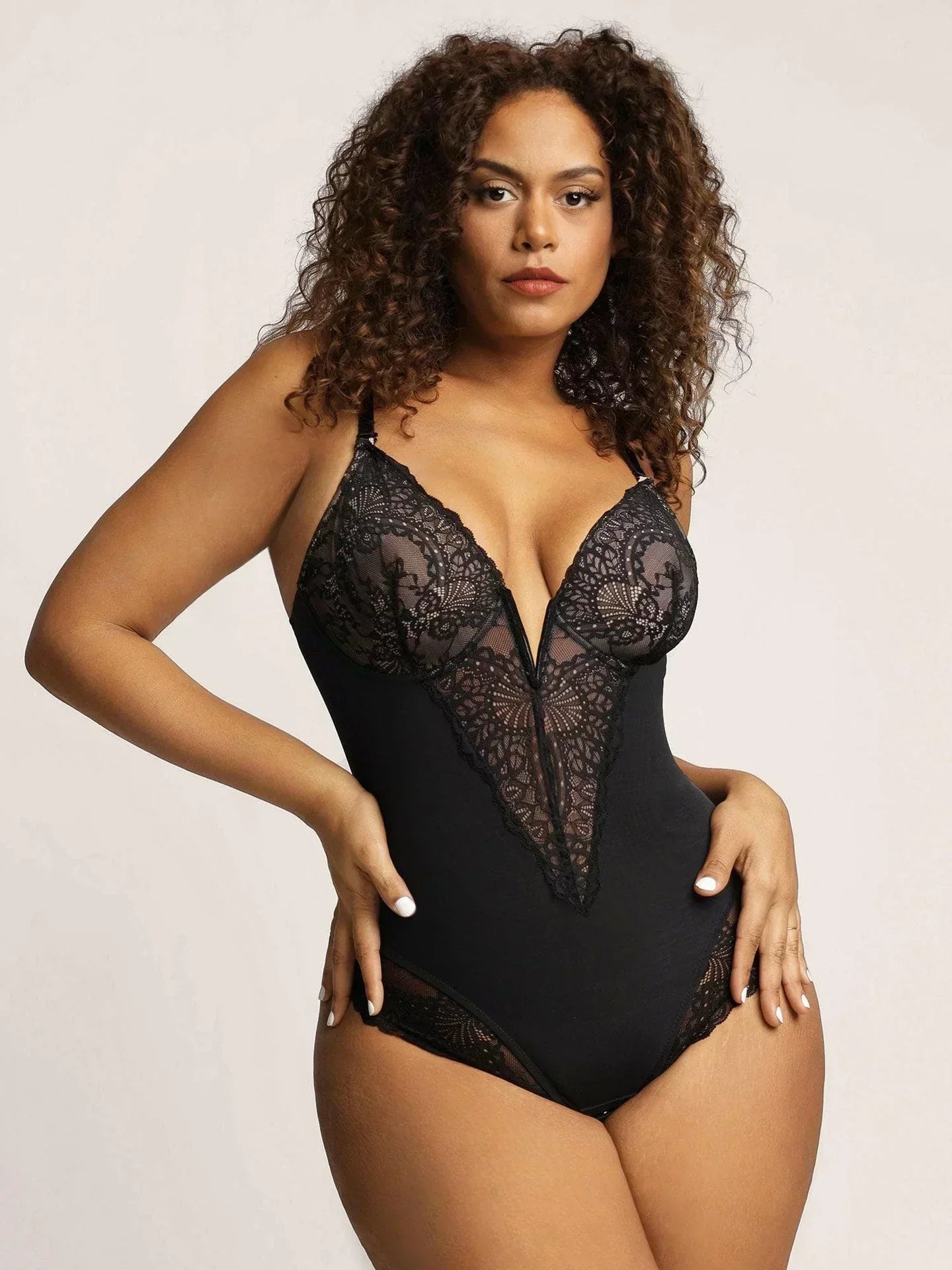 V-hals Bodycon Jurk Diepe V-hals