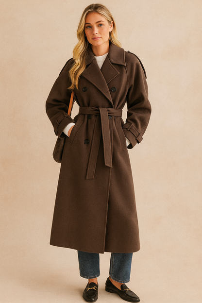 Dames Winterjas Lange Warme Overjas Trendy Boleo