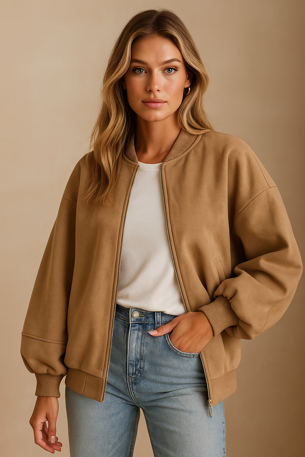Dames Bomberjack Oversized Sportieve Ritsjas - StudioMarella