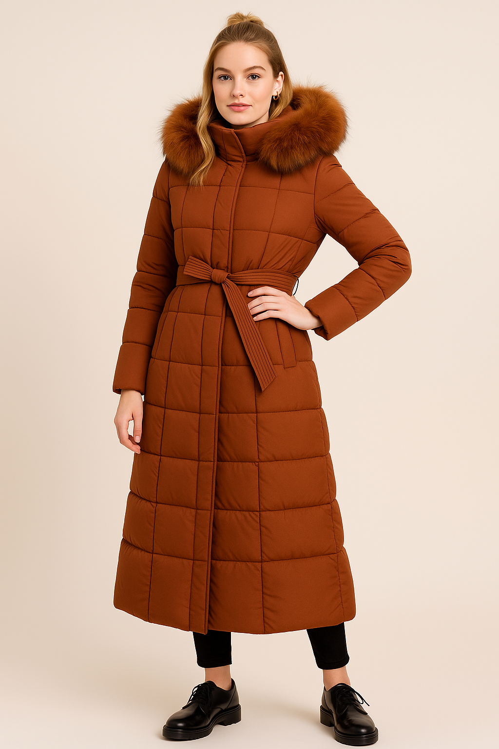 Dames Donzen Parka Lange Warme Winterjas - StudioMarella