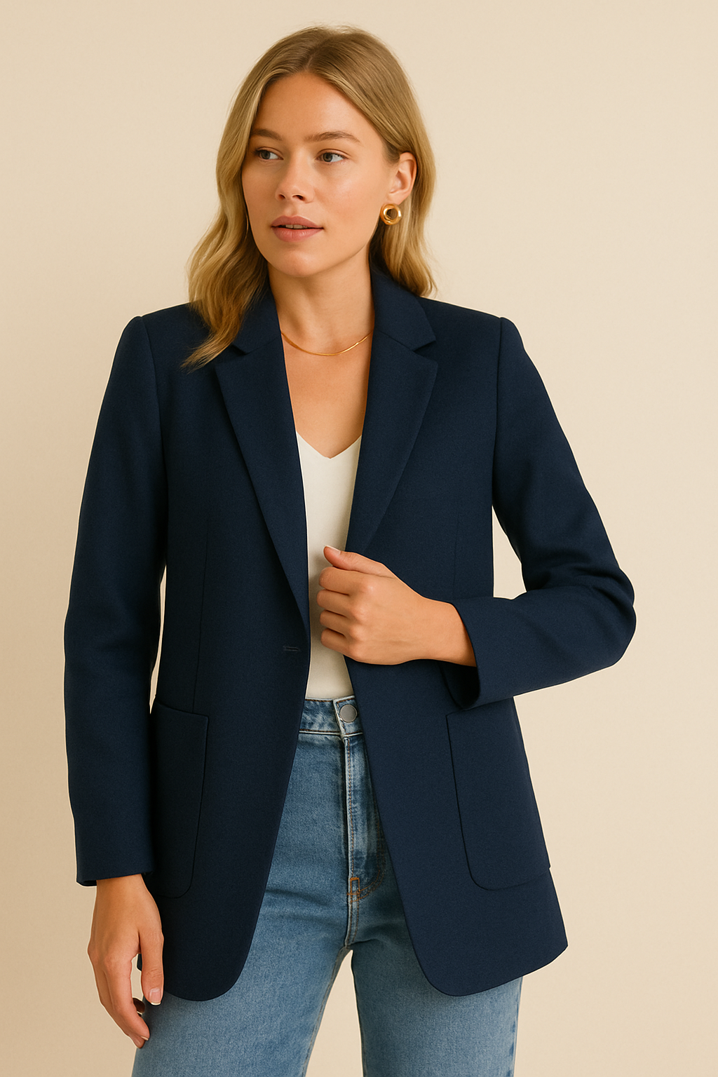 Dames Blazer Grootzak Stijlvolle Jas