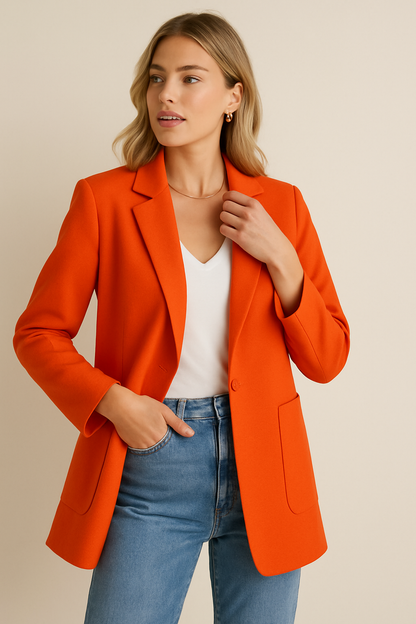 Dames Blazer Grootzak Stijlvolle Jas