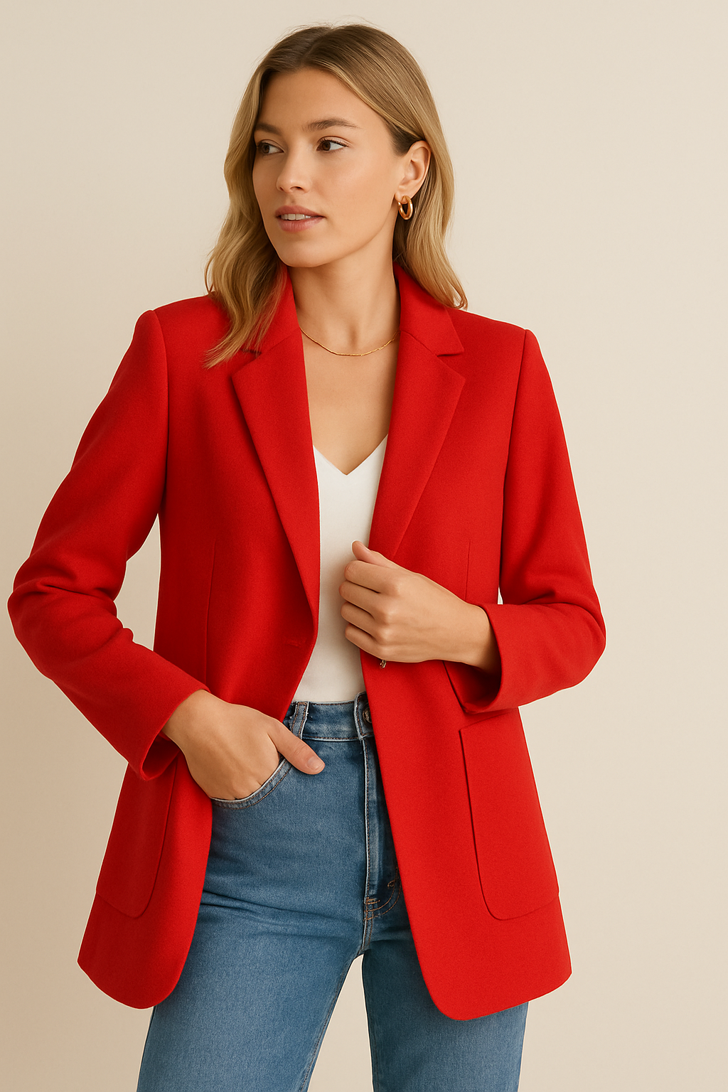 Dames Blazer Grootzak Stijlvolle Jas