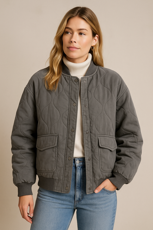 Dames Bomberjas Oversized Gewatteerd Streetwear Stijl - StudioMarella