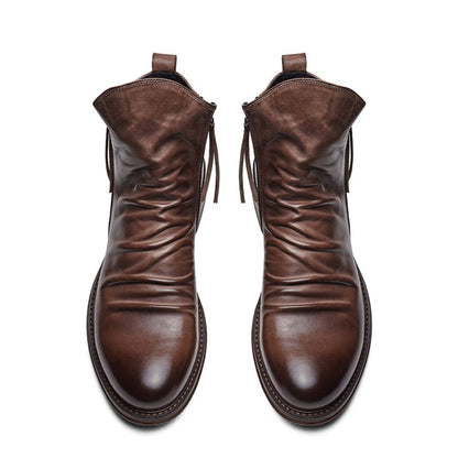 Leren Chelsea Boots Mannen Elegant Design Zwart