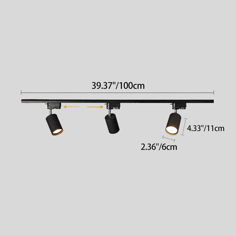 Moderne led railverlichting met verstelbare spots (3–5 lichtpunten) – plafondrail