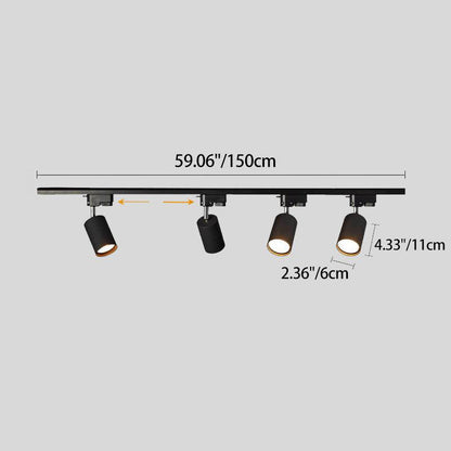 Moderne led railverlichting met verstelbare spots (3–5 lichtpunten) – plafondrail