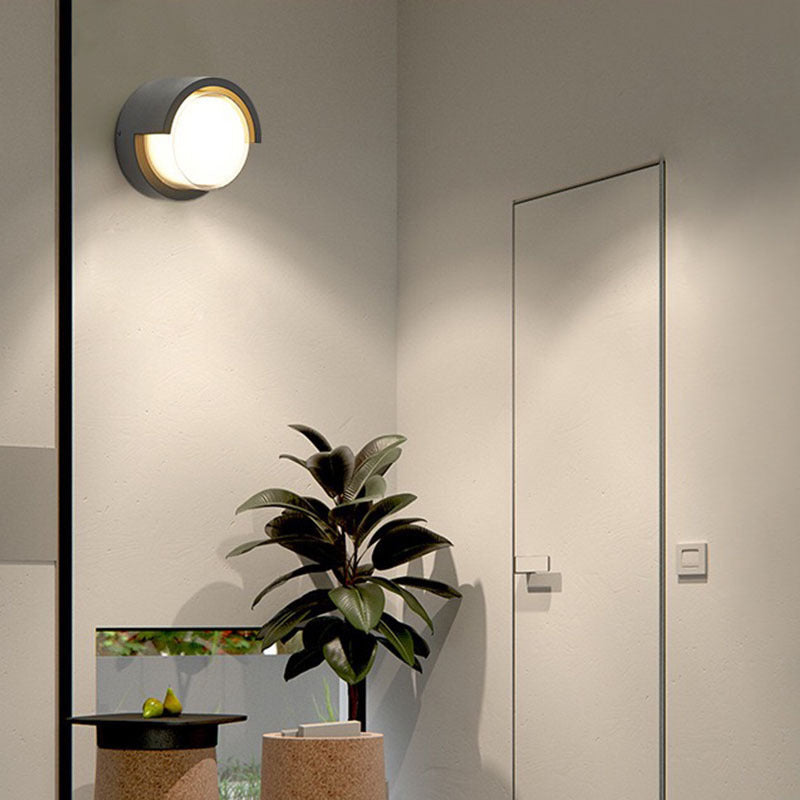 Wandlamp Voor Buiten LED Rond of Vierkant Zwart of Wit 3W-8W IP54 Gevel Terras Moderne Buitenverlichting