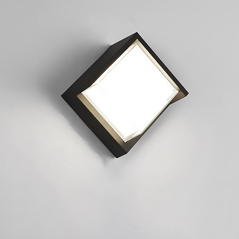 Wandlamp Voor Buiten LED Rond of Vierkant Zwart of Wit 3W-8W IP54 Gevel Terras Moderne Buitenverlichting