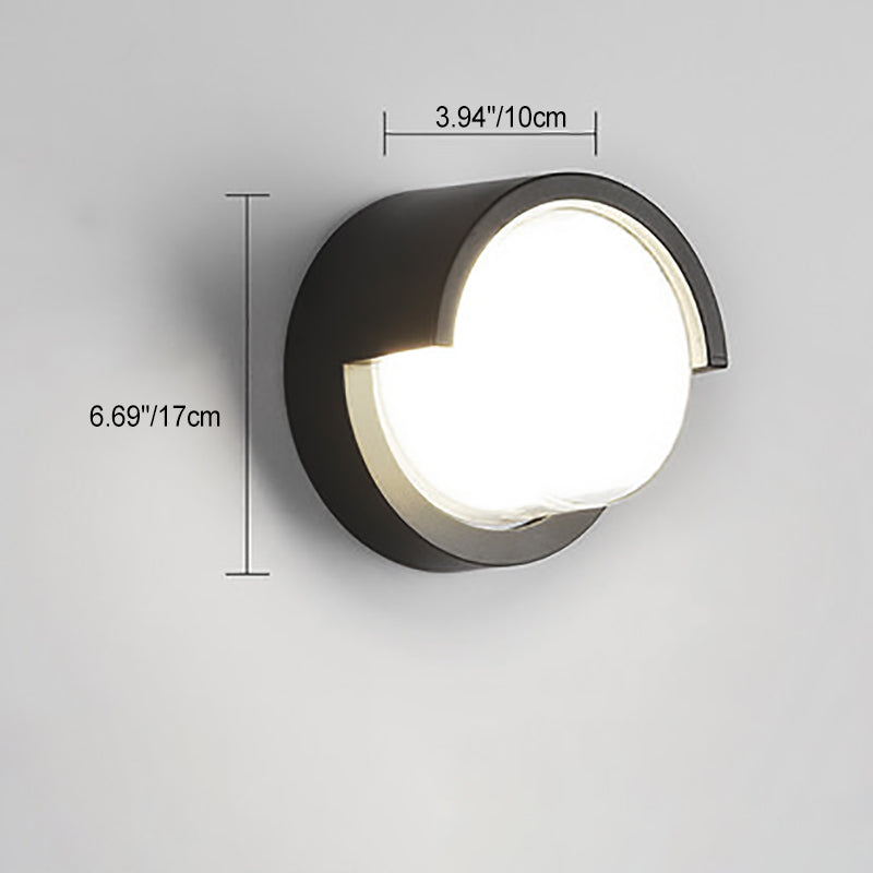 Wandlamp Voor Buiten LED Rond of Vierkant Zwart of Wit 3W-8W IP54 Gevel Terras Moderne Buitenverlichting