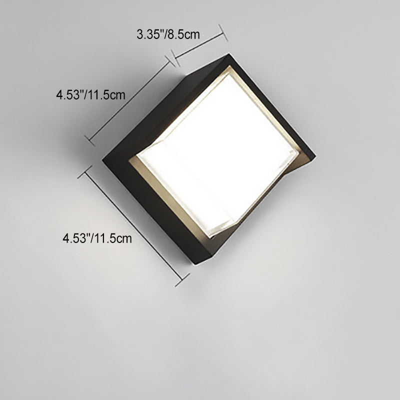 Wandlamp Voor Buiten LED Rond of Vierkant Zwart of Wit 3W-8W IP54 Gevel Terras Moderne Buitenverlichting