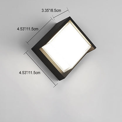 Wandlamp Voor Buiten LED Rond of Vierkant Zwart of Wit 3W-8W IP54 Gevel Terras Moderne Buitenverlichting