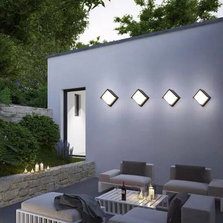 Wandlamp Voor Buiten LED Rond of Vierkant Zwart of Wit 3W-8W IP54 Gevel Terras Moderne Buitenverlichting