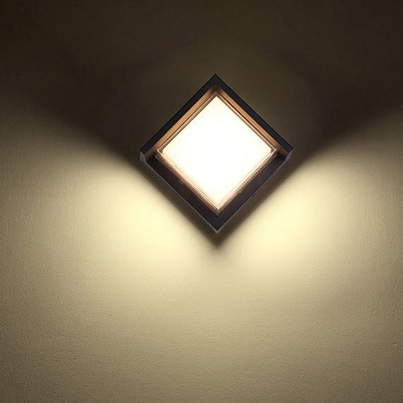 Wandlamp Voor Buiten LED Rond of Vierkant Zwart of Wit 3W-8W IP54 Gevel Terras Moderne Buitenverlichting