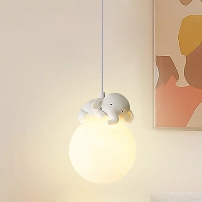 Scandinavisch Dierenlampje met Cartoon Design – Minimalistische Kinderkamer Hanglamp met E9 Fitting