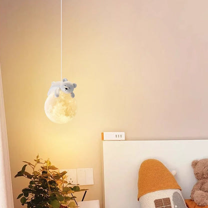 Scandinavisch Dierenlampje met Cartoon Design – Minimalistische Kinderkamer Hanglamp met E9 Fitting