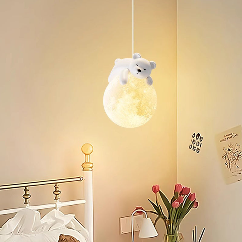 Scandinavisch Dierenlampje met Cartoon Design – Minimalistische Kinderkamer Hanglamp met E9 Fitting