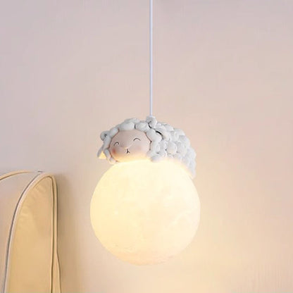 Scandinavisch Dierenlampje met Cartoon Design – Minimalistische Kinderkamer Hanglamp met E9 Fitting