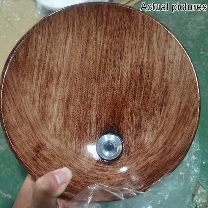 Wandlamp Resin Glas Rond 23x23cm Wit Houtkleur G4 Slaapkamer Woonkamer Sfeerverlichting