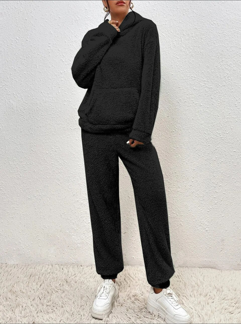Dames Fleece Lounge Set Zacht en Comfortabel