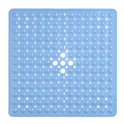Antislip Badmat met Zuignappen – Veilig Vaste Mat voor Bad en Douche – Vierkant Design met Drainagegaten – PVC Douchevloermat – Machinewasbaarbaar
