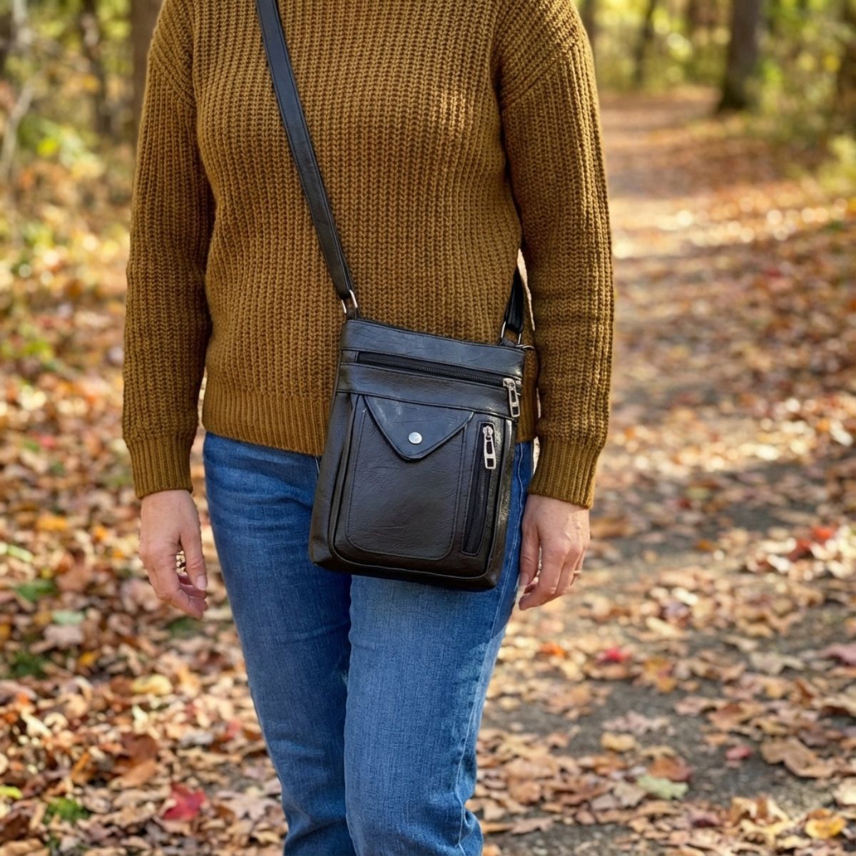 Vintage Schoudertas Retro Crossbody Kunstleer Dames Compacte Handtas Verstelbare Riem Casual Stijl Dagelijks