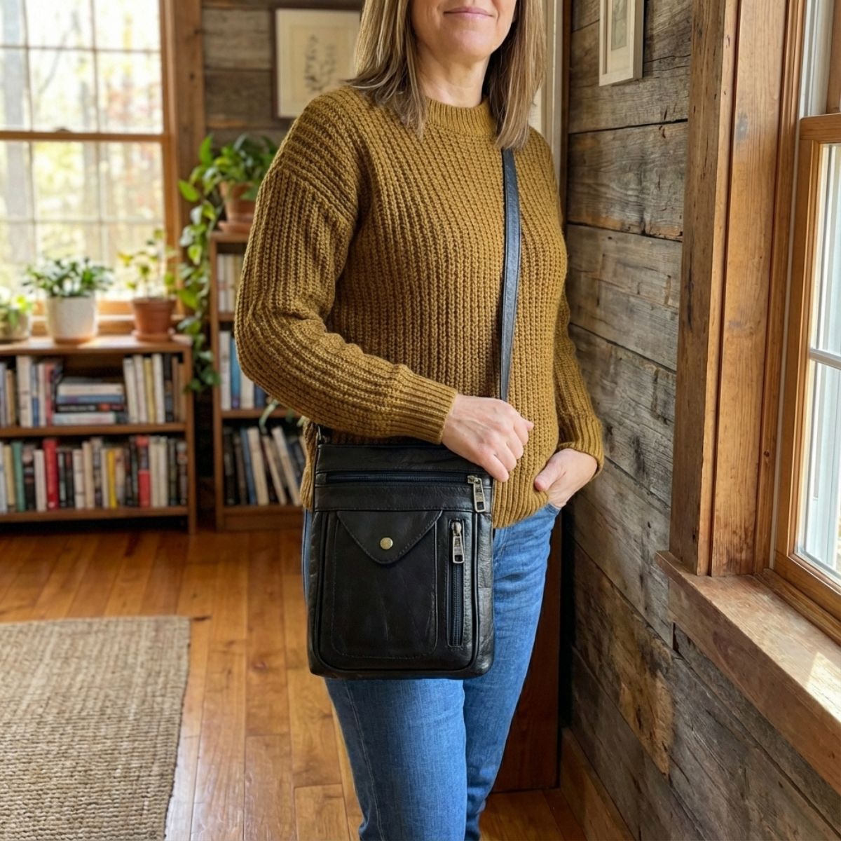 Vintage Schoudertas Retro Crossbody Kunstleer Dames Compacte Handtas Verstelbare Riem Casual Stijl Dagelijks