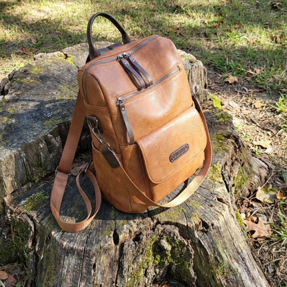 Veganlederen Rugzak Dames Stijlvol Retro Design Dagelijks Gebruik Werk Reizen Schooltas Bruin Zwart Casual